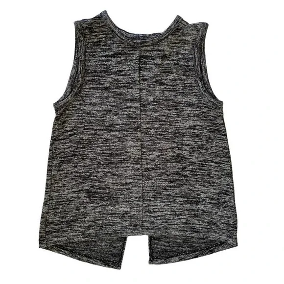 Rag & Bone Nicole Heather Black Pullover Open Sleeveless Tank Top - Picture 2 of 6